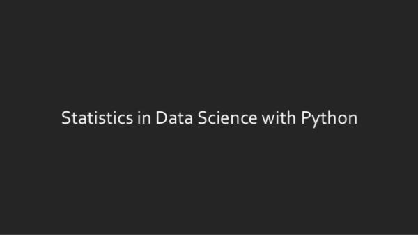 Learn Python and Statistics for Data Science cover