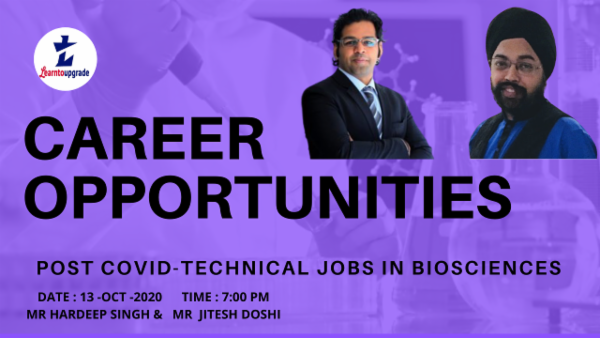 Career Opportunities in BioSciences Post Covid cover