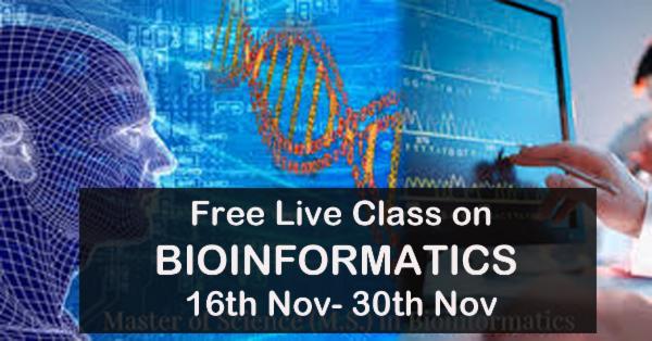 Free Live Class on BIOINFORMATICS cover